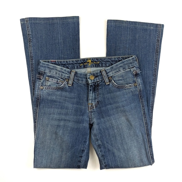 7 For All Mankind A-Pocket Bootcut Jeans 26 - Picture 5 of 8